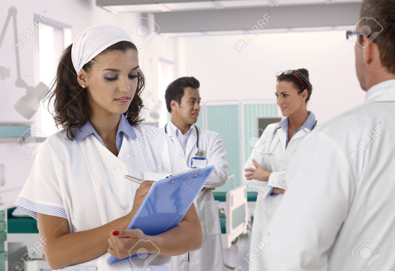 Nurses and medical staff at work