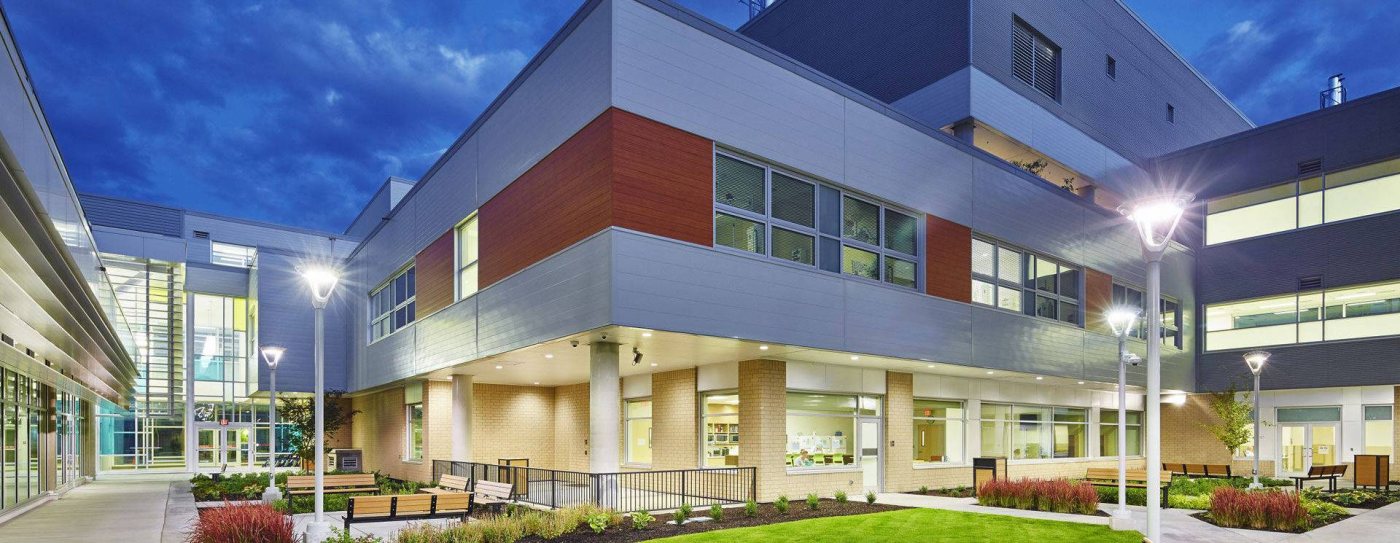 Modern hospital campus